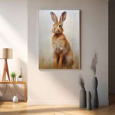 Rabbit Oil Painting